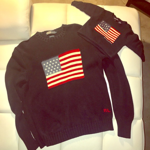 Polo Ralph Lauren Other - POLO Ralph Lauren Flag sweater men/baby